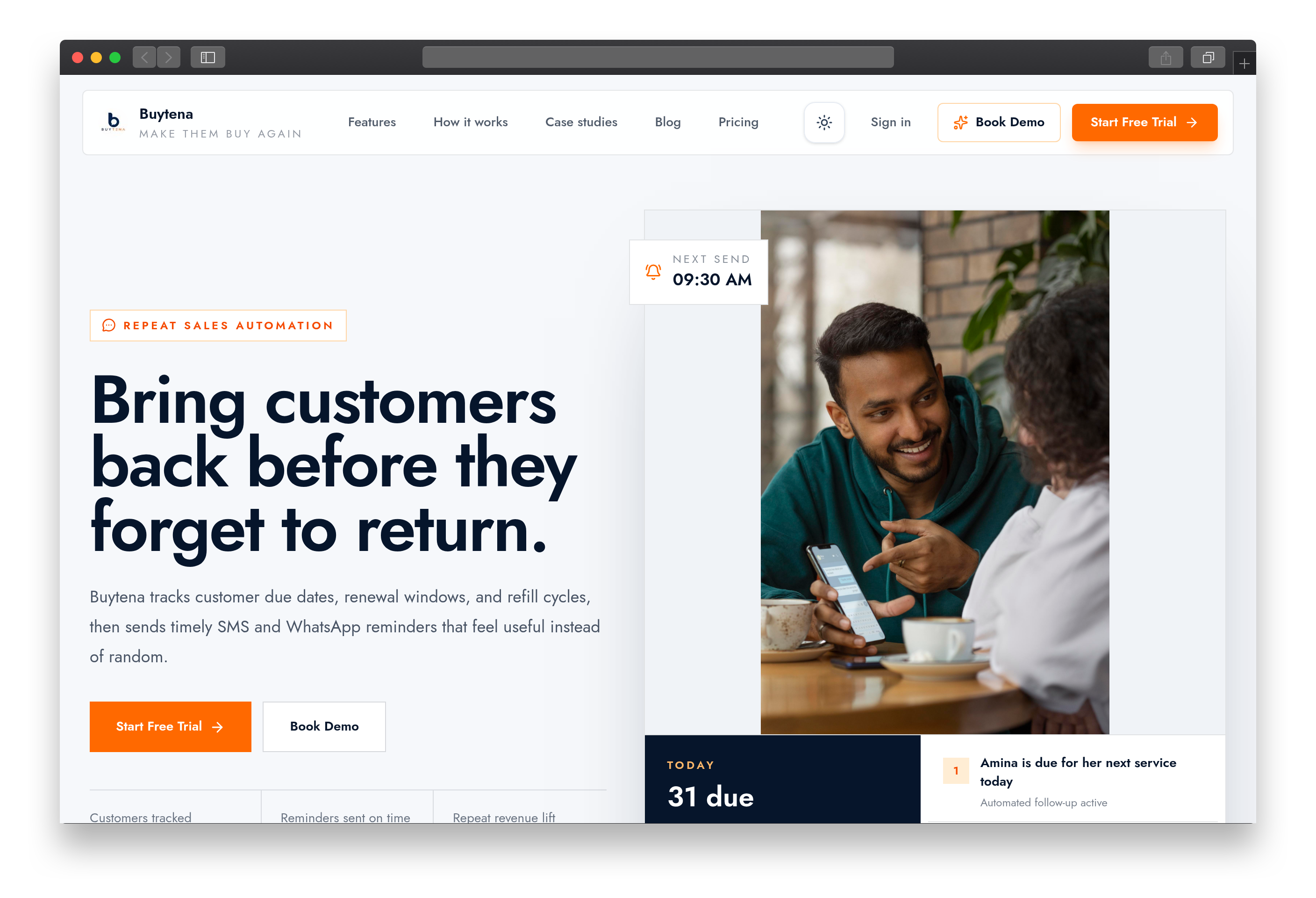 BuyTena — Customer retention & revenue recovery platform